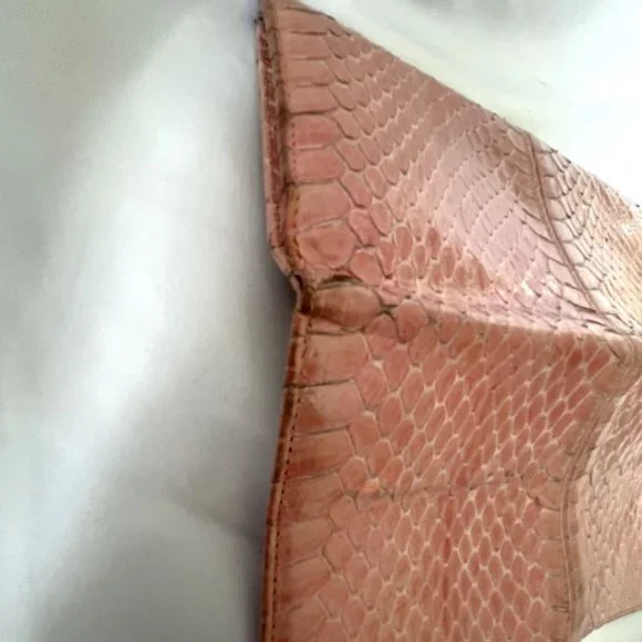 Christian Dior Authentic Pink Vintage Snakeskin Wallet - Picture 16 of 16